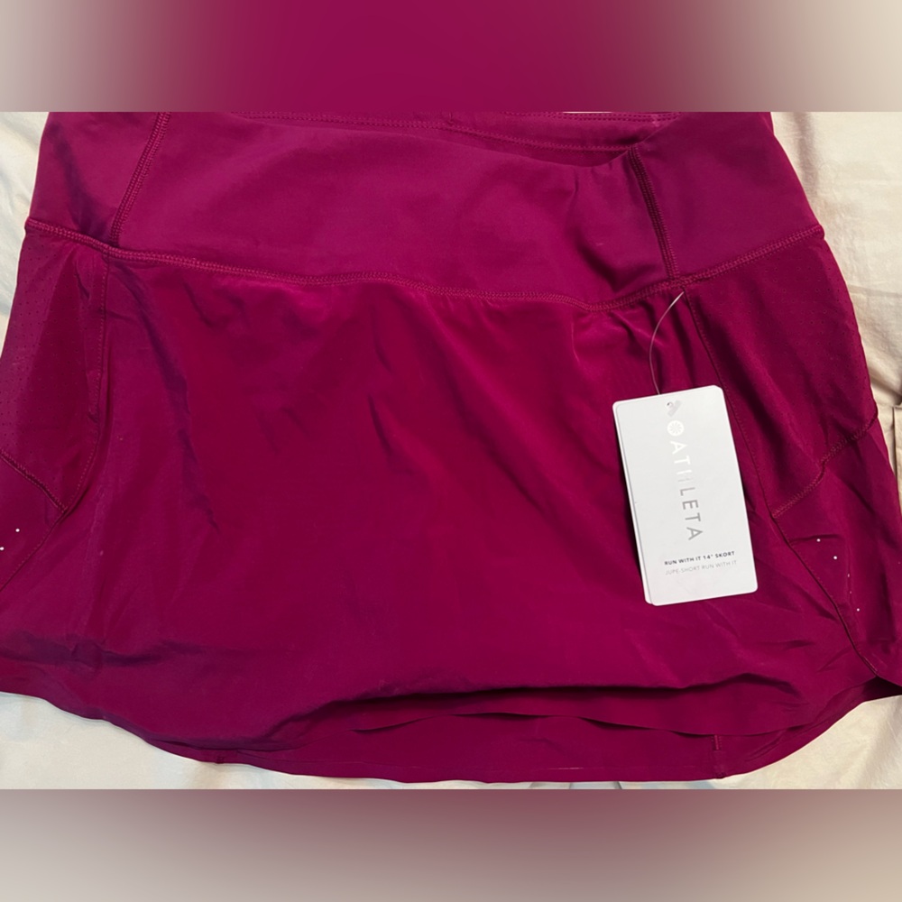 Athleta Pink Tennis Skirt Size Medium NWT